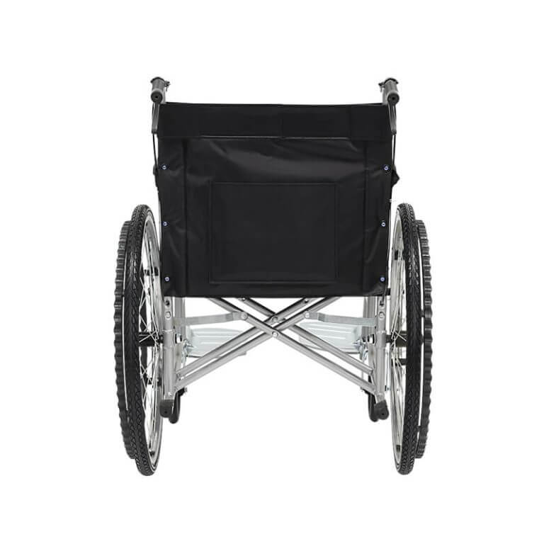 foldable manual wheelchair with 24 inch pneumatic wire tyre ym119