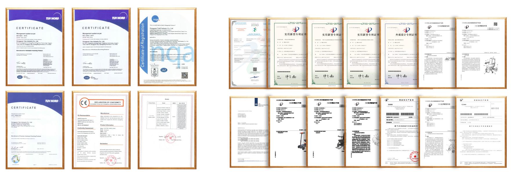 YATTLL wheelchair FDA, CE certificate(1)