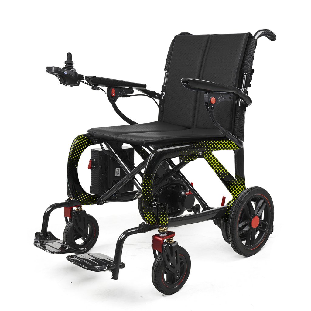 Carbon Fiber Folding Power Wheelchair