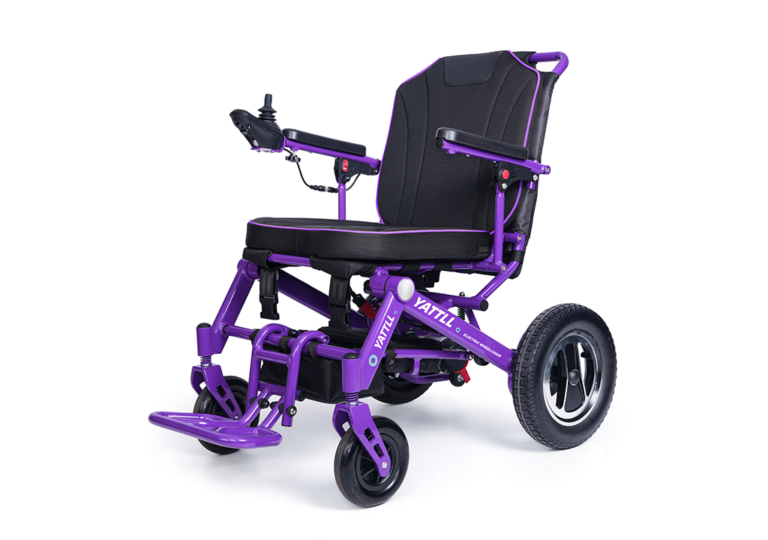 Folding Electric Wheelchair YE135 (Purple)